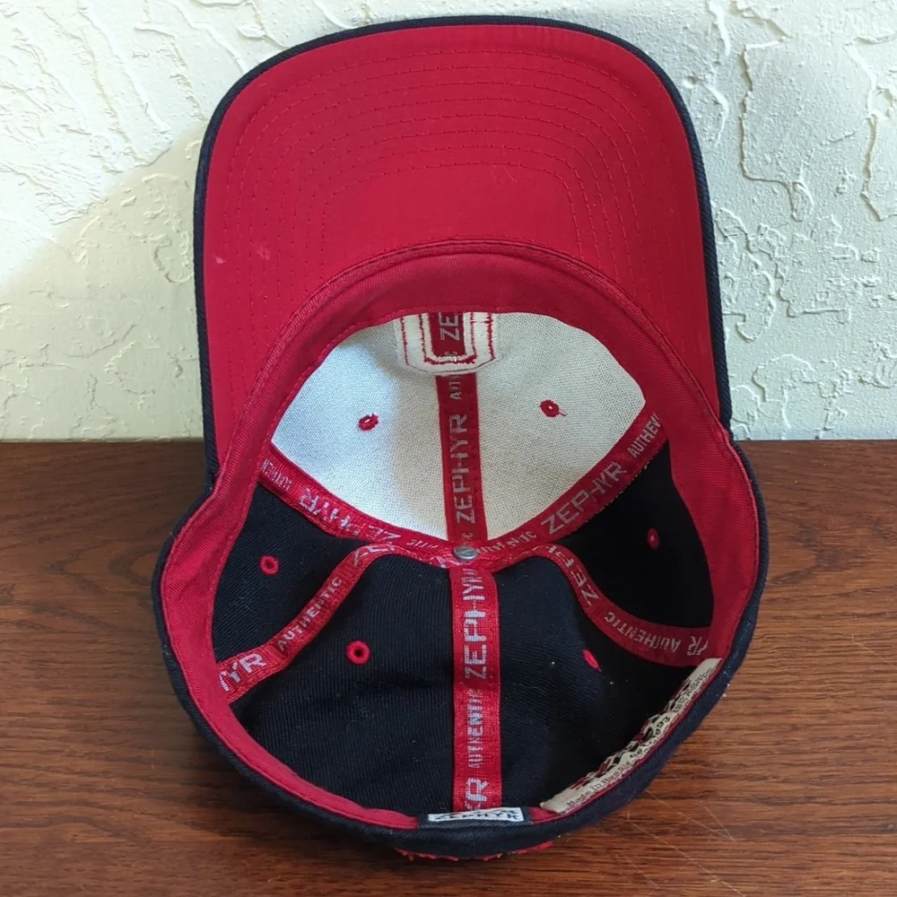 Authentic Zephyr The Z Hat Black Ohio State Red Block O Buckeyes Youth 7 1/8